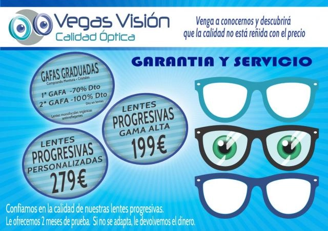 Lentes graduadas y progresivas hasta 70%dto