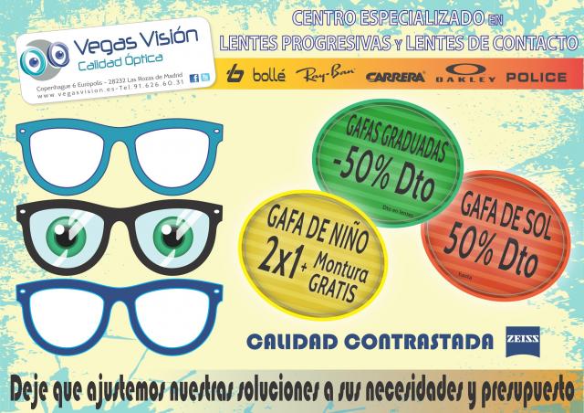 2X1 en Gafas de Sol y Gafas Graduadas! Adultos y Niños. - Pozuelo - VEGAS  VISIÓN Calidad Óptica Descuentos y ofertas en InfoPozuelo.com