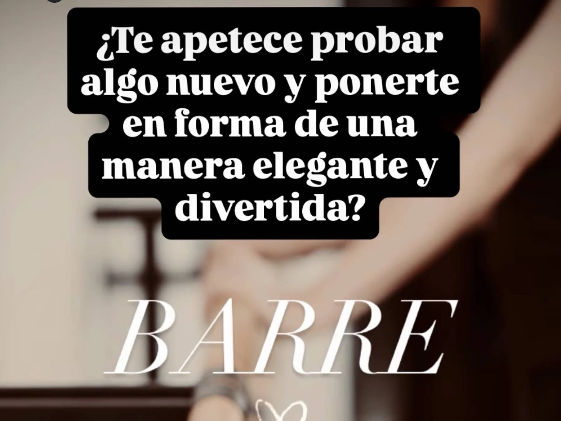 Clase gratuita de barre
