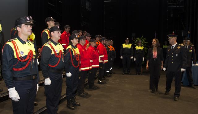 La alcaldesa felicita a la Policía Municipal de Pozuelo de Alarcón en el día de su patrona
