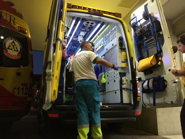 Un ciclista herido de gravedad en un accidente en Pozuelo