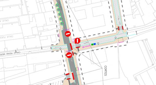 Nuevo corte de tráfico en la calle Sagunto por labores de asfaltado