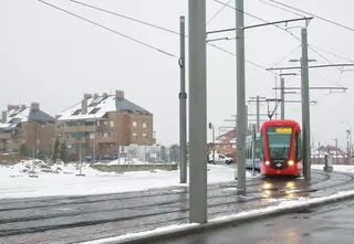 Autobuses, trenes, Metro Ligero... transporte público tras la nevada en Pozuelo