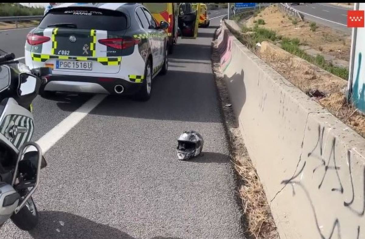 Accidente mortal: muere un motorista de 26 años en la M-40 a la altura de Pozuelo