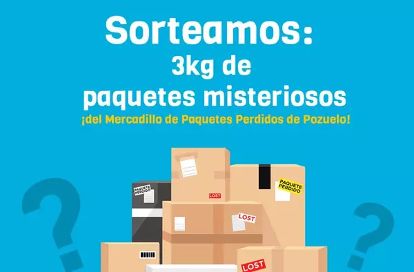 InfoPozuelo sortea 3 kilos de paquetes perdidos: participa y descubre qué esconden