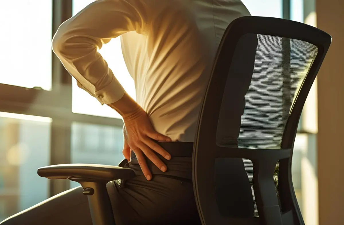 Postura en la oficina: 6 de cada 10 empleados sufren de dolor de espalda