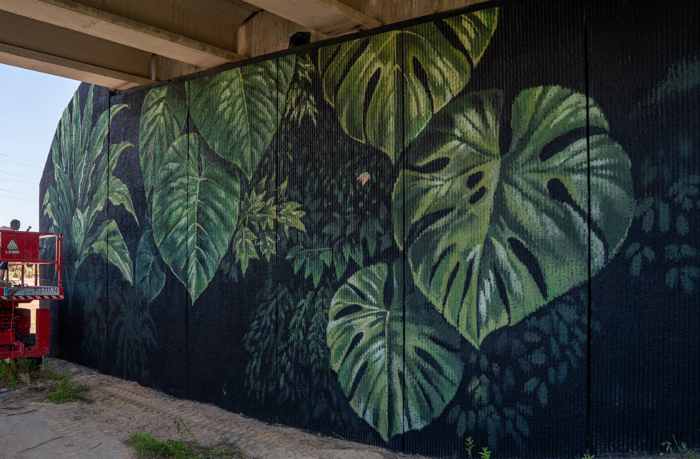 
                                                    Pozuelo apuesta por grandes murales de arte urbano para eliminar grafitis y pintadas