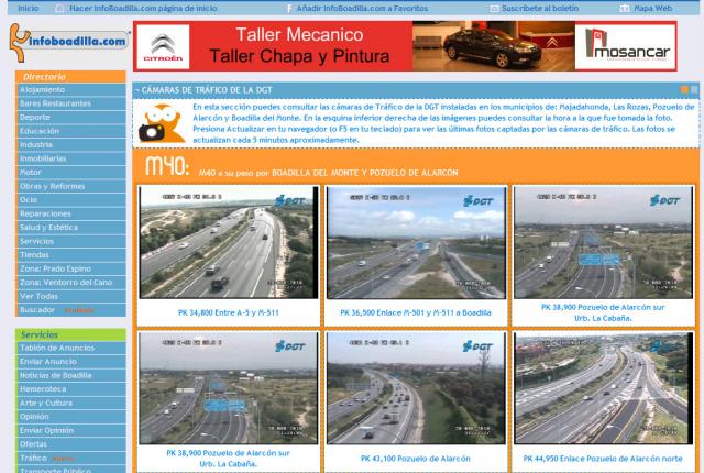 Nuevo servicio en InfoPozuelo: consulta el estado del tráfico en tiempo real