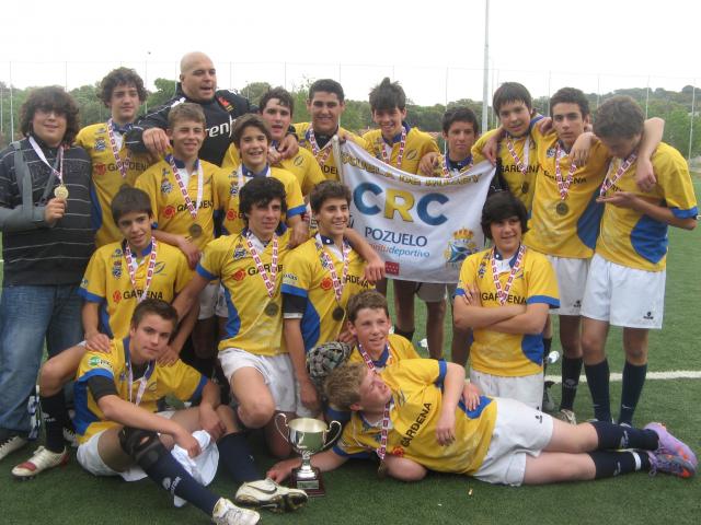 
                                                    El CRC-Pozuelo campeón  de la Copa de Madrid de Rugby en la categoría Infantil