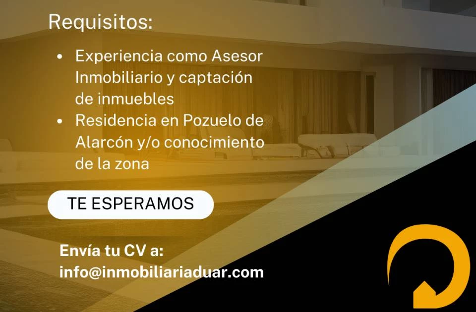 Se busca Asesor Inmobiliario 