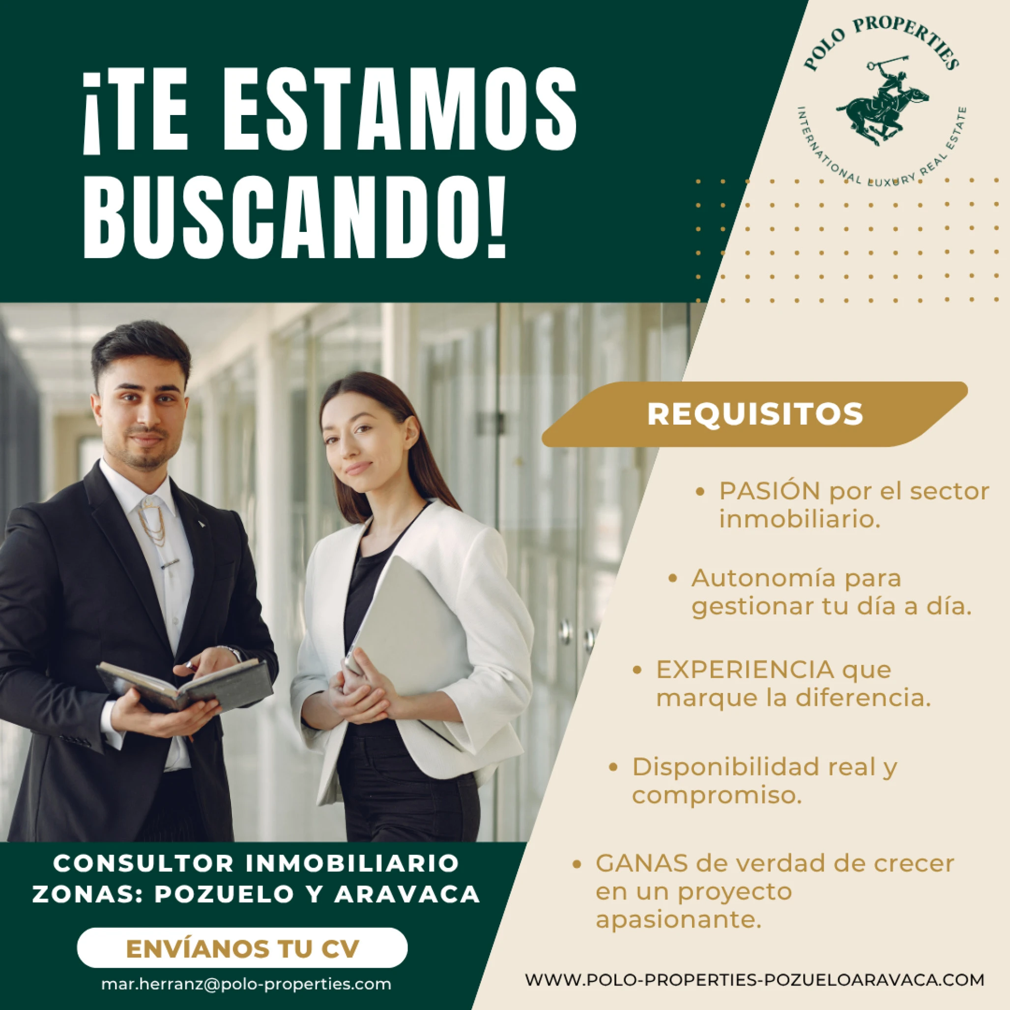ASESORES INMOBILIARIOS PARA POZUELO Y ARAVACA